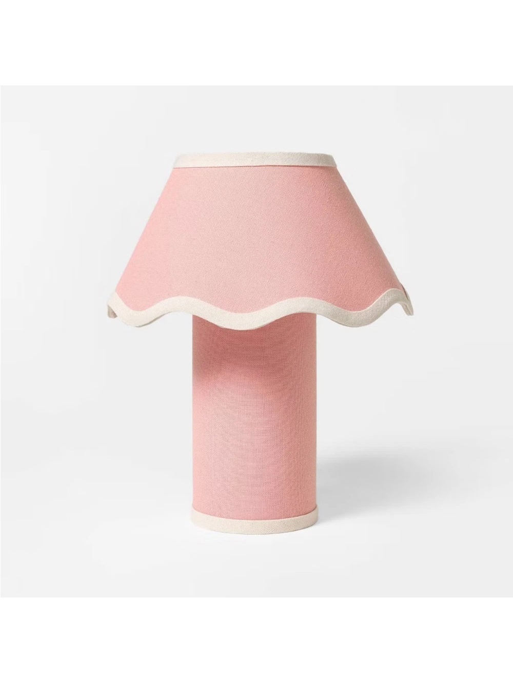Table Lamp with Fabric Base and Shade Pink - Threshold designed w/ Studio McGee